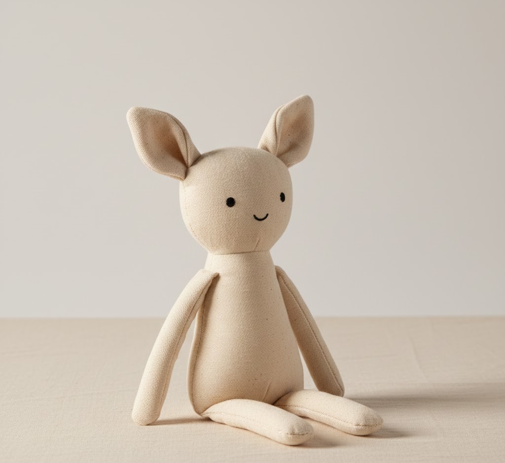 Detailed felt character with personality